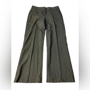 Vintage Y2K CLEO Grey Pinstripe Wide Leg Dress Pants - Size 4